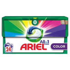 Skalbimo kapsulės Ariel All-in-1 PODS Color Clean & Fresh, 24 vnt.