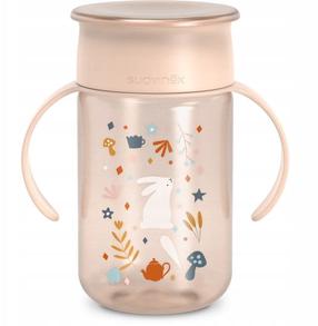 Vaikiškas puodelis Suavinex Wonderland 402790, 340 ml, 1 m., 8 cm, plastikas, rožinė sp.