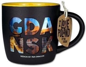 Puodelis Pan Dragon Gdańsk, juoda sp./įvairių spalvų, 0.3 l