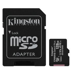 Atmiņas karte Kingston CL10 MICRO SD + ADAPTER SDCS2, 128 GB, 100 Mb/s - 10 Mb/s