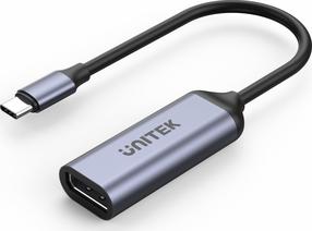 Adapteris Unitek USB-C - DisplayPort 1.4 8K@60Hz USB-C male, Displayport 1.4 female, 0.15 m, pilka sp.