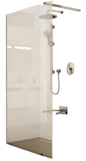 Dušas siena Ravak Walk-In Air, 90 cm x 200 cm, caurspīdīga krās./caurspīdīgs