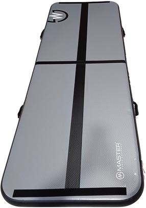 Pripučiamas gimnastikos kilimėlis Master Airtrack, antracito sp./juoda sp., 200 cm x 100 cm x 10 cm