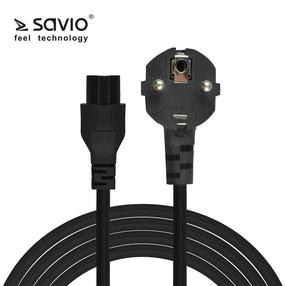 Кабель Elmak CL-158 IEC C5, AC power plug C/E/F, 3 м, черный цв.