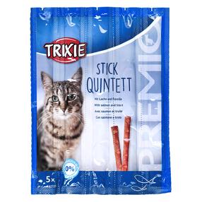 Skanėstas katėms Trixie Premio Sticks Salmon & Trout, lašiša/upėtakis, 0.05 kg, 5 vnt.