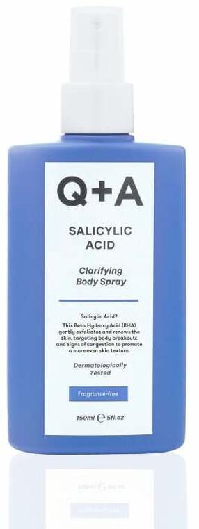 Kūno purškiklis Q+A Salicylic Acid, 150 ml