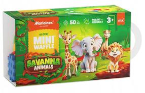 Konstruktorius Marioinex Mini Waffle Savanos gyvūnai 07078, 50 vnt.