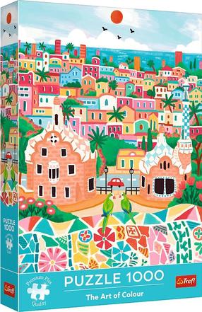 Pusle Trefl The Art Of Colour Barcelona Spain 10894, 68.3 cm x 48 cm, 1000 tk, mitmevärviline