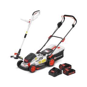 Prekė su pažeista pakuote. Akumuliatorinė vejapjovė Elem Garden Technic, VTC20V-2B2C1, 33 cm