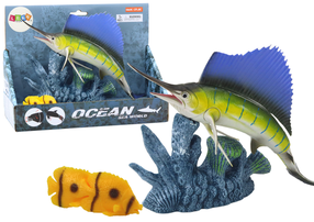Kujukeste komplekt, koos tarvikutega, kala Lean Toys Ocean Sea World, mitmevärviline