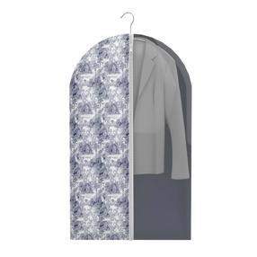 Apģērbu maiss Ordinett Kyoto 126034003, 100 cm x 60 cm, zila krās./balta krās.