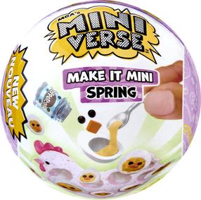 Набор фигурок MGA Miniverse Make It Mini Spring, белый цв./фиолетовый цв.
