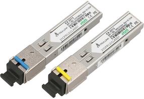 Соединение Extralink Modules SFP 1.25G SFP WDM 1310/1550nm 20km, 2 шт., серебристый цв.