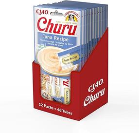 Skanėstas katėms Inaba Ciao Churu For Kittens Tuna Recipe, žuvis, 0.014 kg, 12 vnt.
