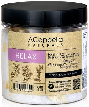 Vonios druska ACappella Relax, 600 g