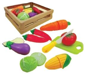 Žaisliniai virtuvės reikmenys, daržovių pjaustymo rinkinys Gerardo's Toys Vegetable Set