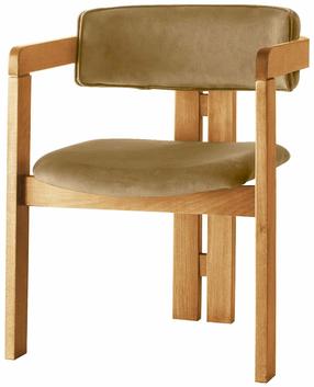 Söögitoa tool Kalune Design CO-036 974NMB1761, tamm v./light taupe v., 49 cm x 58 cm x 76 cm