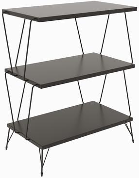 Žurnālgaldiņš Kalune Design Lazandos, antracīta krās./melns krās., 31 cm x 48 cm x 75 cm