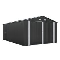Sodo sandėliukas 4IQ, 602 cm x 386 cm x 254 cm, juoda sp.