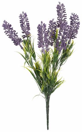 Dirbtinė puokštė, levanda, žalia sp./violetinė sp., 33 cm