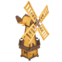 Sodo dekoracija Windmill, 50 cm x 50 cm x 120 cm, ruda sp./šviesiai ruda sp.