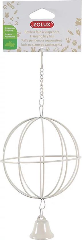 Šieno laikiklis graužikų narvams Zolux Hanging Ball, 10 cm x 10 cm, ruda sp.