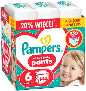 Sauskelnės-kelnaitės Pampers Active Baby Pants, 6 dydis, 13 - 19 kg, 144 vnt.