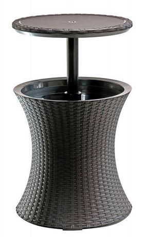 Lauko stalas Keter Pacific, rudas, 49.5 cm x 49.5 cm x 57 - 82.5 cm