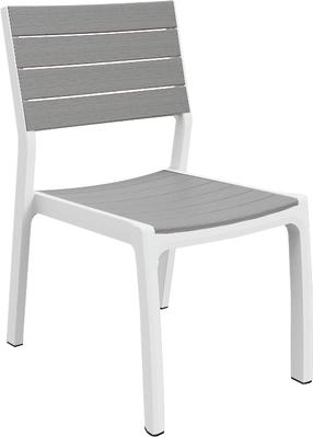 Стулья на открытом воздухе Keter Harmony 236053, белый цв./серый цв., 47 см x 60 см x 86 см