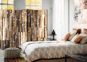 Širma Artgeist Wooden Constellation II Paravent650, įvairių spalvų, 225 cm x 172 cm
