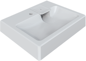 Vonios praustuvas Compactino WBX 102, abs plastikas, 60 cm x 50 cm x 12.5 cm, balta sp.