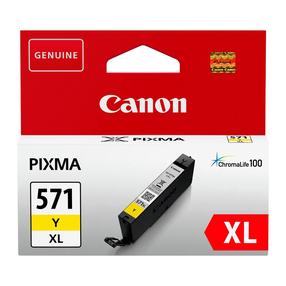 Rašalinio spausdintuvo kasetė Canon CLI-571XL, geltona sp.