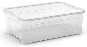 Daiktadėžė su dangčiu, daiktų saugojimo Curver T Box, 32 l, skaidri sp., 55.5 x 39 x 19 cm