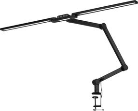 Pieskrūvējama galda lampa ActivEshop Glow L04, LED, 24W, melna krās./melna krās.