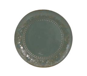Šķīvis pusdienu Domoletti Green arabic, Ø 26.6 cm, zaļa krās.