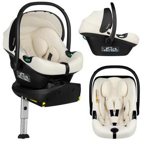 Pārnēsājams auto sēdeklis ar šūpuli Lionelo Astrid I-Size Set Plus, krēmkrāsa, 40 - 87 cm