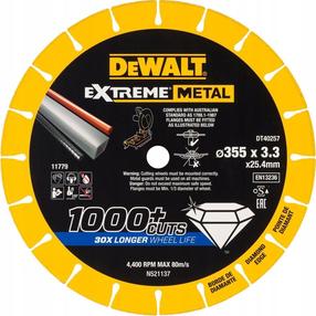 Deimantinis diskas Dewalt DT40257-QZ, 355 mm x 25.4 mm x 3.3 mm
