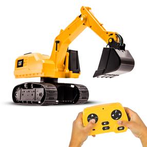  Radiovadāms ekskavators Funrise CAT Power Digger 83462, dzeltena krās.