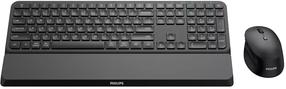 Беспроводной комплект клавиатуры и мыши Philips SPT6607B/00, EN, черный цв.
