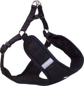 Petnešos šunims Nobby Mesh Reflect, juoda sp., 690 - 830 mm x 25 mm, XL