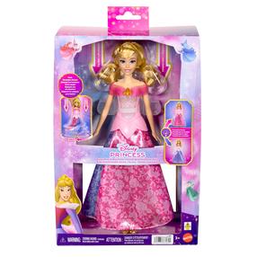 Lėlė Mattel Disney Princess Transforming Aurora JLK24, 30 cm, rožinė sp.