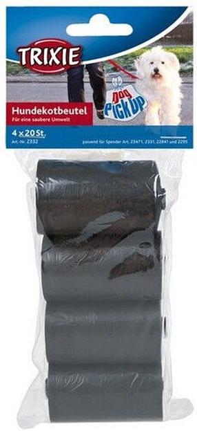 Maišeliai šunų ekskrementams Trixie 4x20 pcs juoda sp.