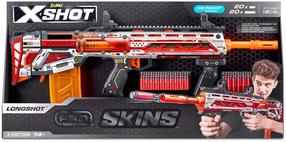 Žaislinis ginklas XSHOT Skins Pro Series Longshot Juoda sp./Raudona sp./Oranžinė sp.