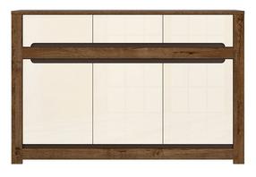 Komoda Ruso, ruda sp./balta sp., 98.5 cm x 45.5 cm x 149 cm