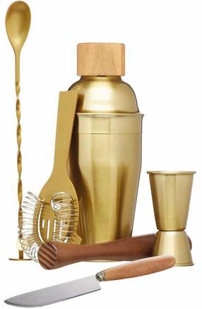 Bārmeņa komplekts kokteiļiem Bar Craft, zelta krās., 0.7 l, 6 gab.