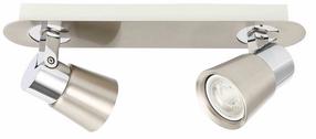 Lampa pārvietojams CristalRecord Iris, GU10, 2 x 35 W, hroma krās. / hroma krās.