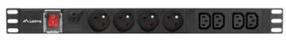 Стабилизатор напряжения Lanberg PDU-04E04I-0200-BK, 2 м