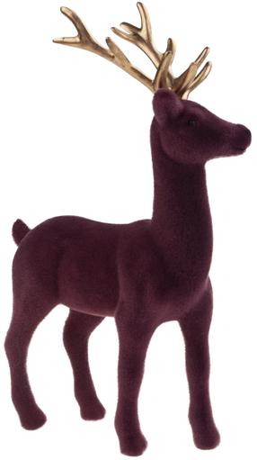 Figūrėlė, „Elnias“, 15 cm, aukso sp./bordo sp.