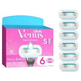 Keičiamos skustuvo galvutės Gillette Venus Party Edition, 6 vnt
