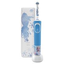Elektrinis dantų šepetėlis Oral-B Oral-B D100 Frozen, mėlyna sp./balta sp.
